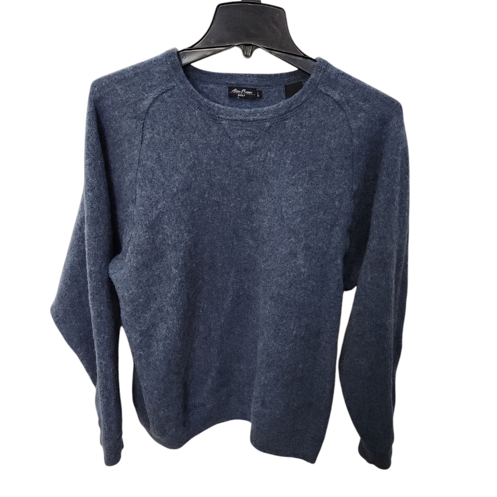 Alan Flusser Blue Crewneck Sweater